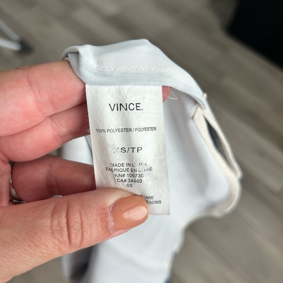 Vince Black and White Striped Tunic XS MN - Picture 4 of 4